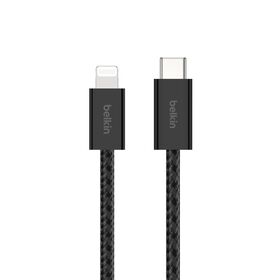 USB-C 线缆（带 Lightning 连接器）, 黑色, hi-res
