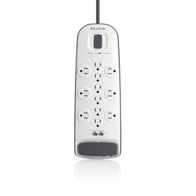 12-outlet Surge Protector with 8 ft Power Cord and Ethernet, Cable/Satellite and Telephone Protection, , hi-res