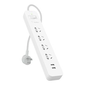 6 插口浪涌保护插座，线长 3 米, 白色的, hi-res