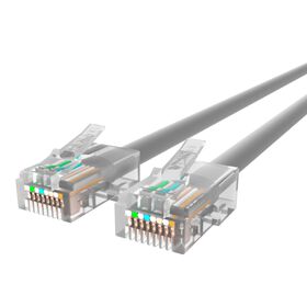 RJ45 CAT-5e Patch Cable Grey 01, Gray, hi-res