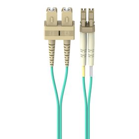 Patch Cable 10 Gig Aqua 50/125 LC/SC1 Meter, Aqua, hi-res