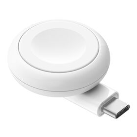 Portable USB-C Apple Watch Charger, White, hi-res