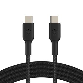 Braided USB-C to USB-C Cable (1m / 3.3ft, Black), Black, hi-res