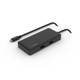 USB-C 5-in-1 Multiport Adapter, Black, hi-res