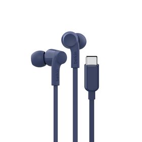 USB-C Wired Earbuds with Adjustable Volume Limiter, Blue, hi-res